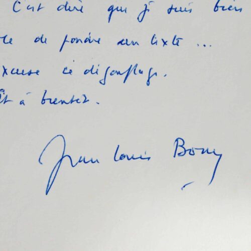 Jean-Louis Bory se déclare incompétent