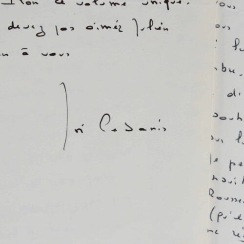 Très belle correspondance littéraire de Cabanis