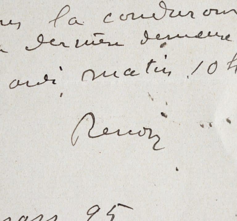 Renoir annonce la mort de Morisot à Pissarro