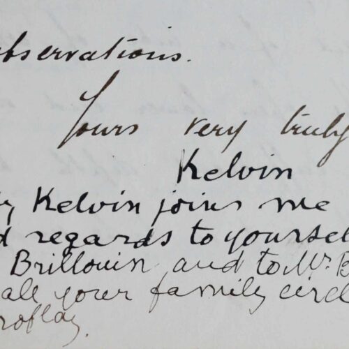 Lord Kelvin et ses travaux scientifiques