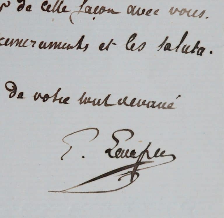Émile Levasseur au baron de Watteville