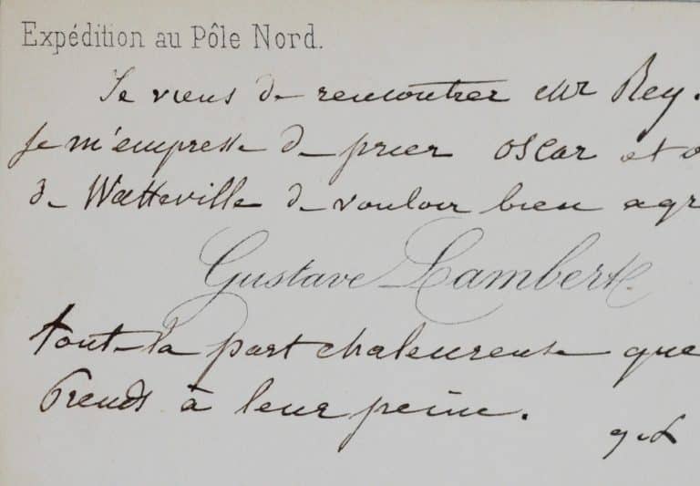 Lettres de l&rsquo;explorateur Gustave Lambert