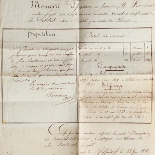 Pièce signée par Ney "Prince de la Moskowa" – vue 2