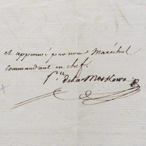 Pièce signée par Ney "Prince de la Moskowa"