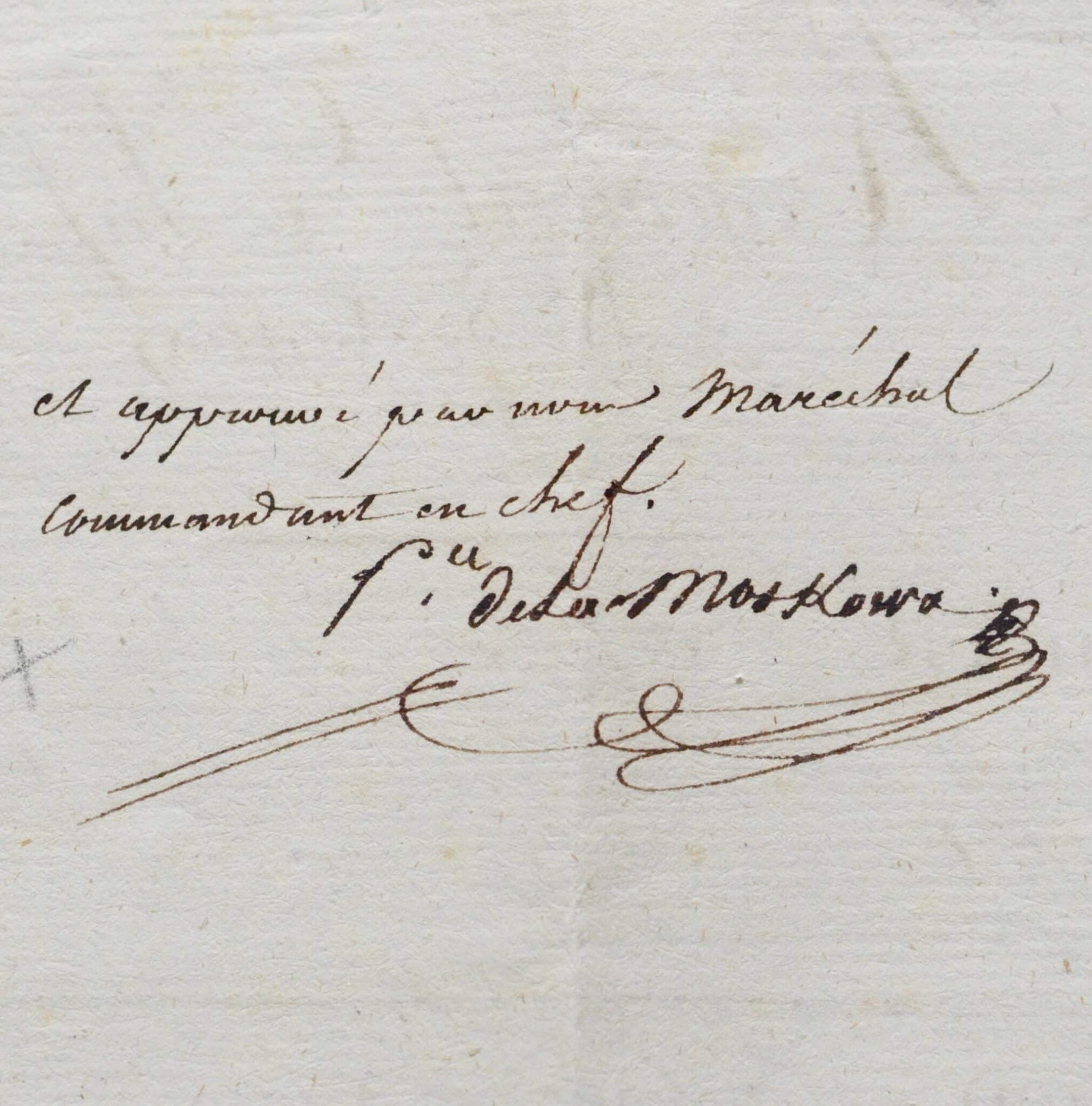 Pièce signée par Ney « Prince de la Moskowa » Pièce signée par Ney "Prince de la Moskowa"