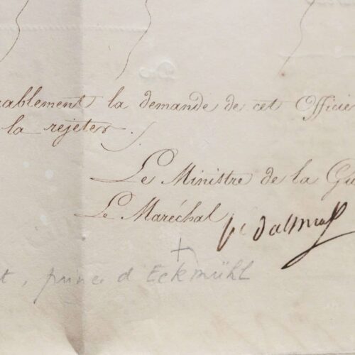 Pièce signée par Napoléon et Davout – vue 2