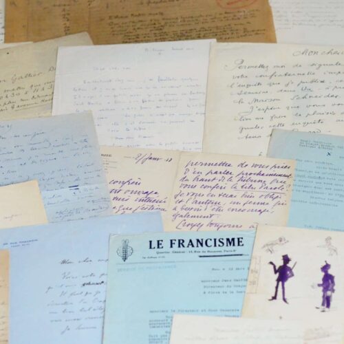 Le Crapouillot : correspondance, dessins et manuscrits