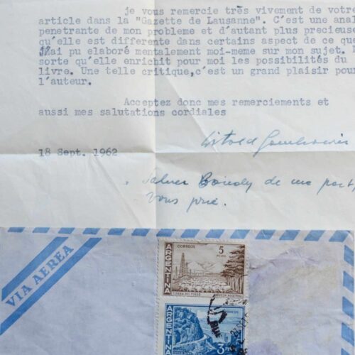 Belle lettre de Witold Gombrowicz – vue 2