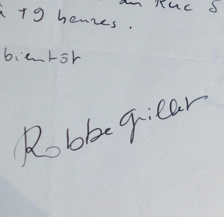 Deux lettres d&rsquo;Alain Robbe-Grillet