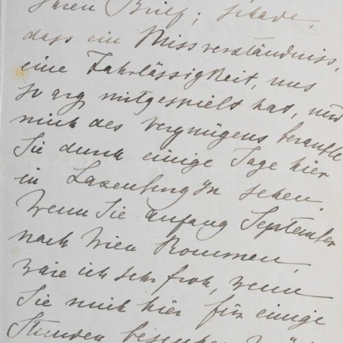 Lettre de Rodolphe d'Autriche, fils de Sissi et de François-Joseph – vue 2