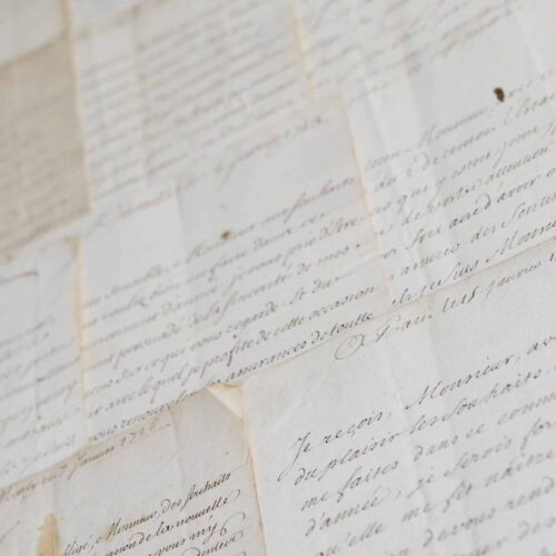 7 lettres du maréchal de Noailles au secrétaire de Perpignan