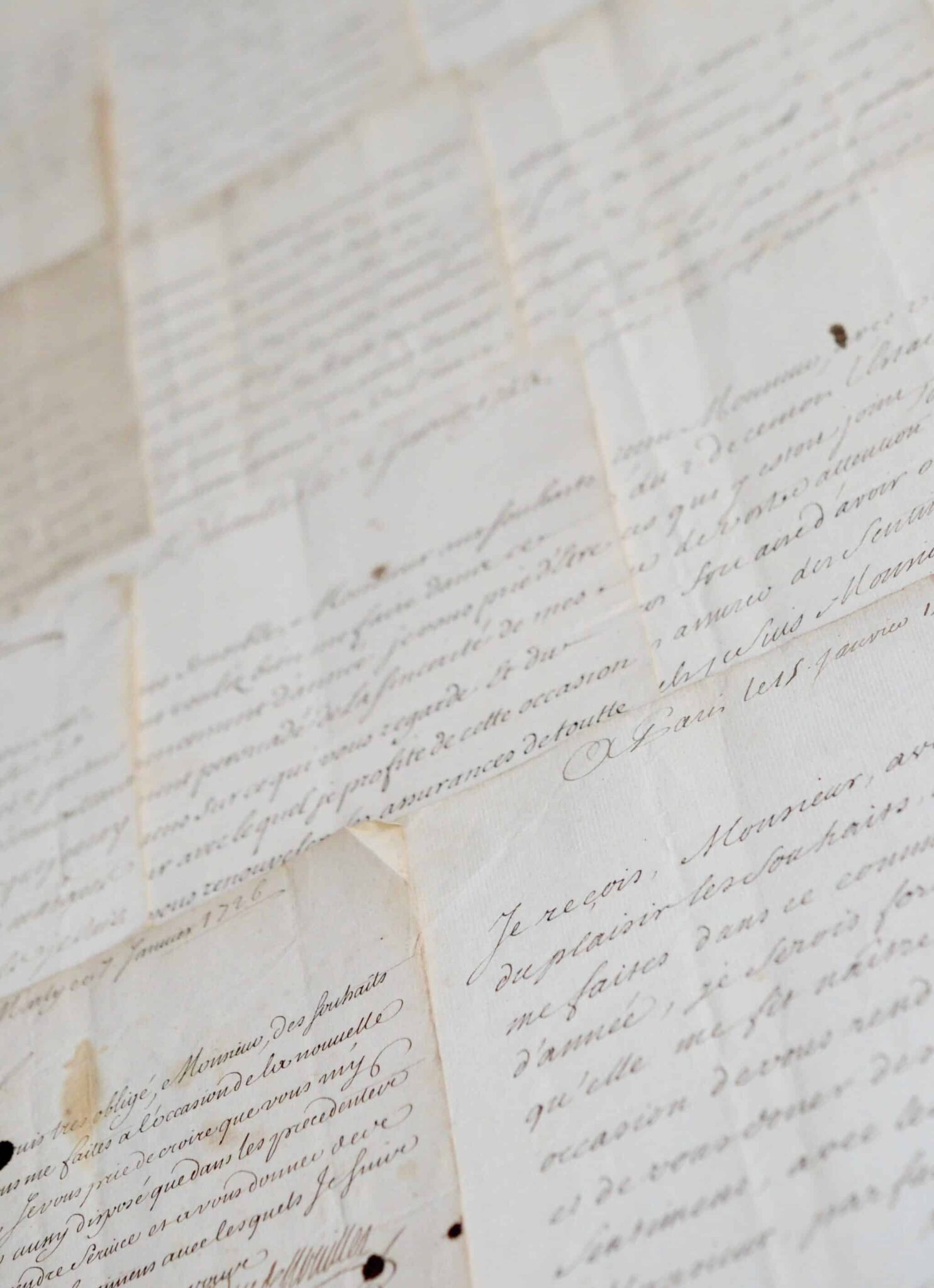 7 lettres du maréchal de Noailles au secrétaire de Perpignan 7 lettres du maréchal de Noailles au secrétaire de Perpignan