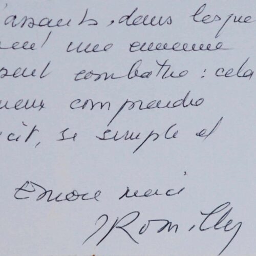 Jacqueline de Romilly à Madeleine Chapsal