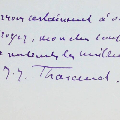 Quatre lettres de Jérôme et Jean Tharaud