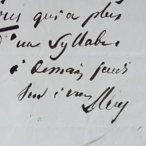 Correspondance de 36 lettres de Joseph Méry, le causeur merveilleux