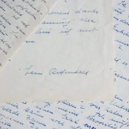 11 lettres de Leni Riefenstahl