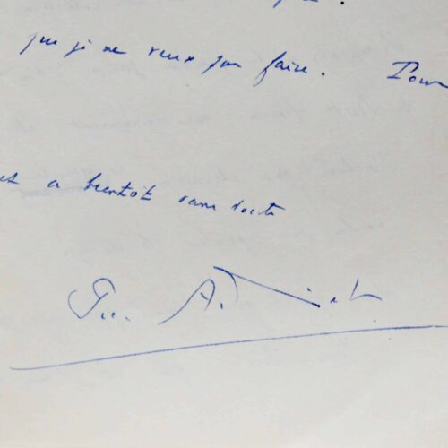 Belle lettre de Pierre Audiat