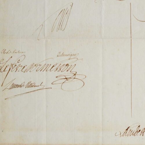 Pièce avec signature autographe de Louis XVI – vue 2