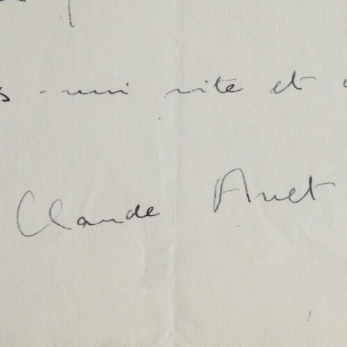 "je travaille dans une grande solitude" Claude Anet