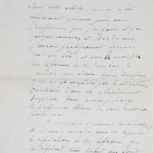 Léon Bérard évoque ses articles et conférences – vue 2
