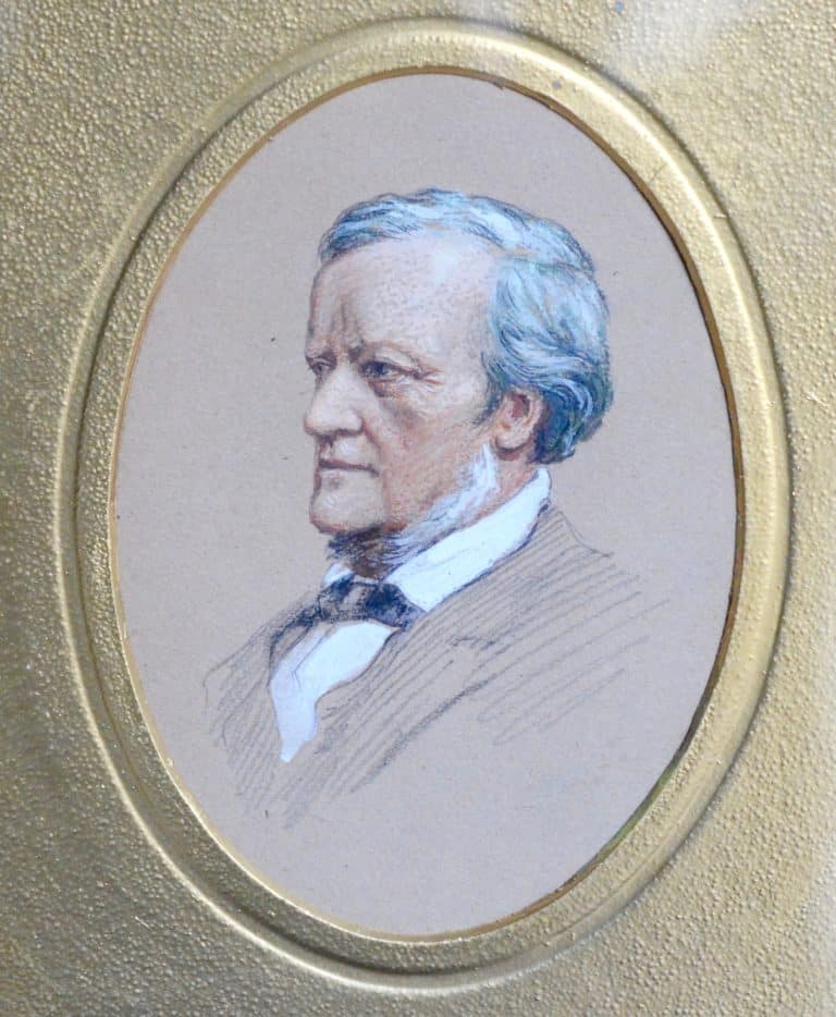 Beau portait original de Richard Wagner