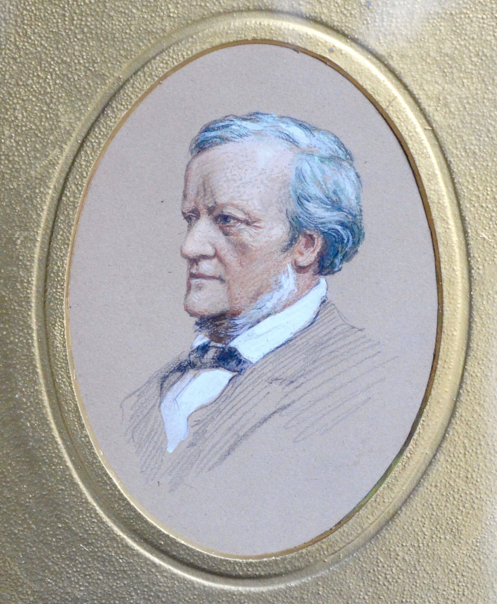 Beau portait original de Richard Wagner