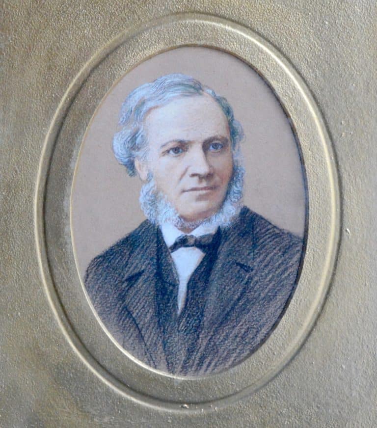 Beau portait original de César Franck