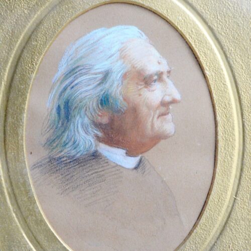 Wunderschönes Originalporträt von Franz Liszt