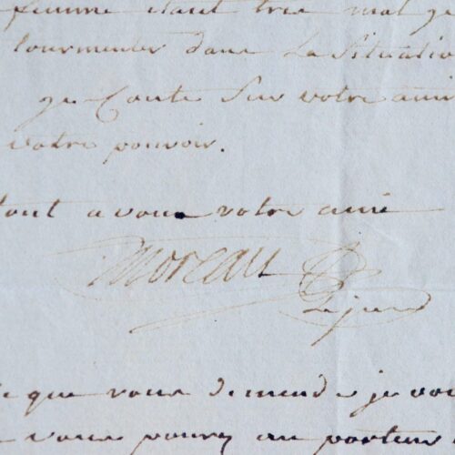 Lettre de Moreau le jeune à Jean-Henri Eberts