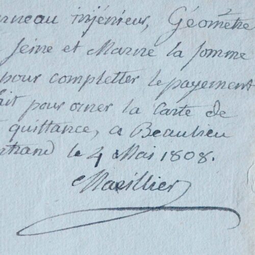 Marillier illustre une carte de Fontainebleau