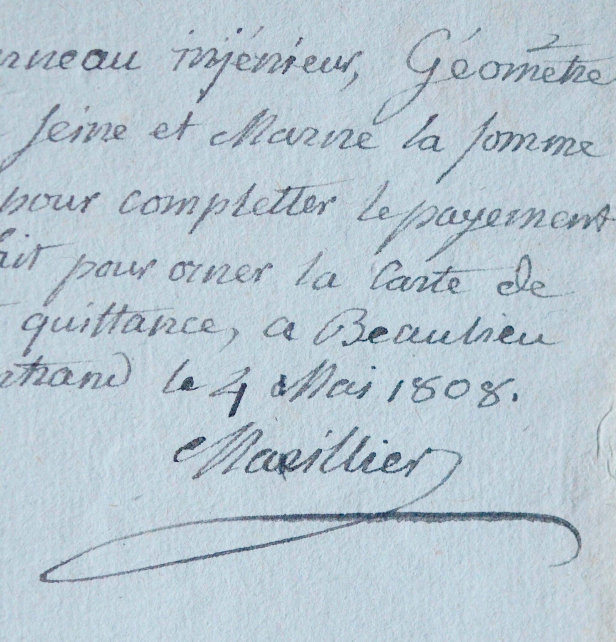 Marillier illustre une carte de Fontainebleau