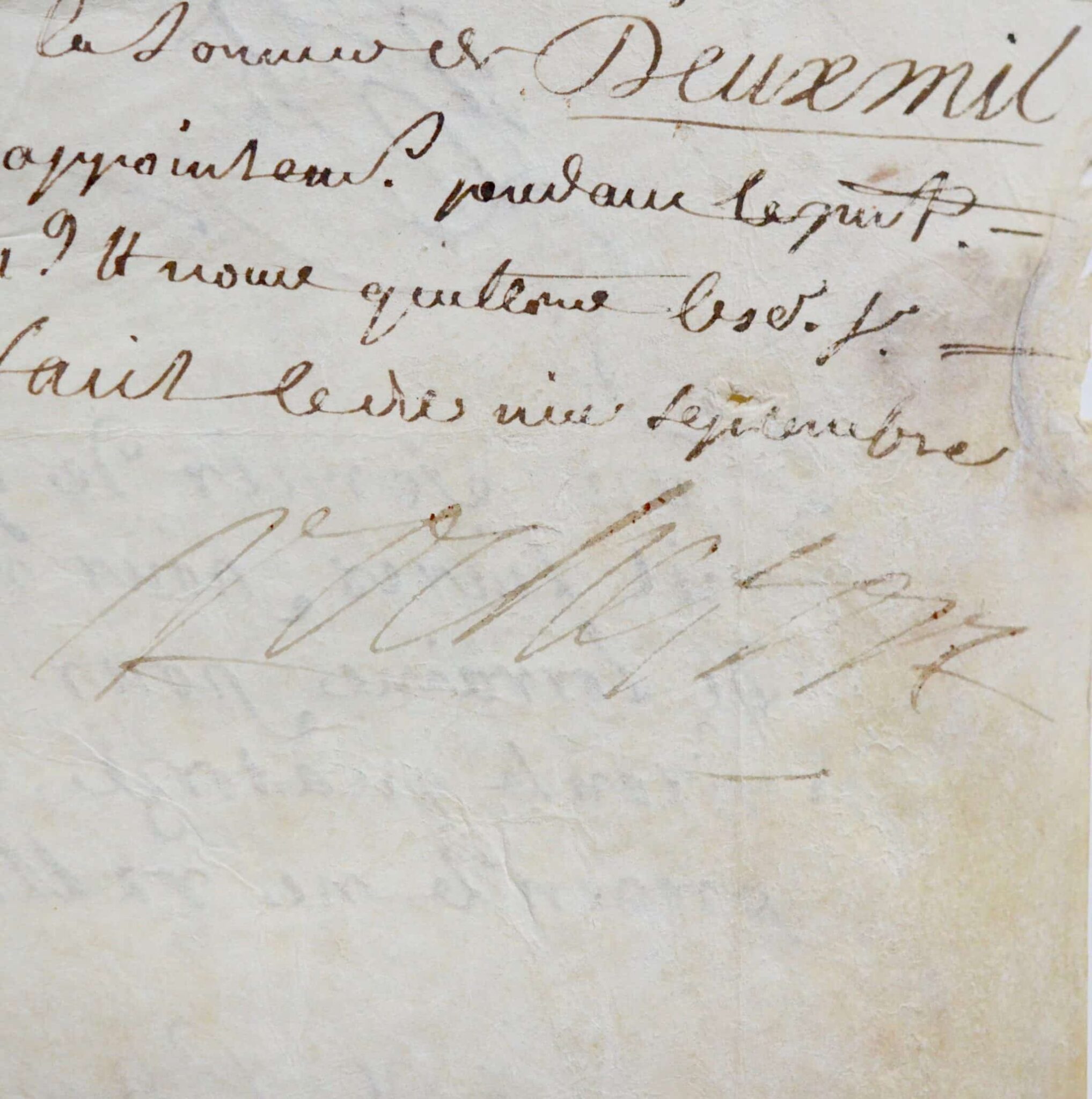 Les appointements du Maréchal de Rochefort
