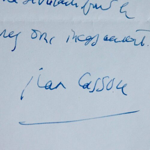 Belle correspondance de Cassou à Py