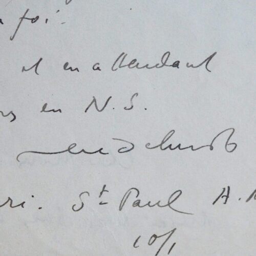 Correspondance de René Schwob à Casy Rivière