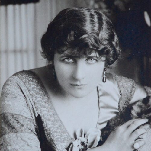 Portrait photographique et autographe de la cantatrice Mary Garden