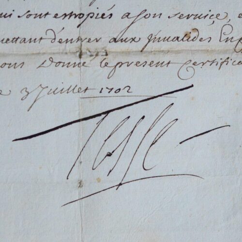 Le maréchal de Tessé dédommage un estropié à Mantoue