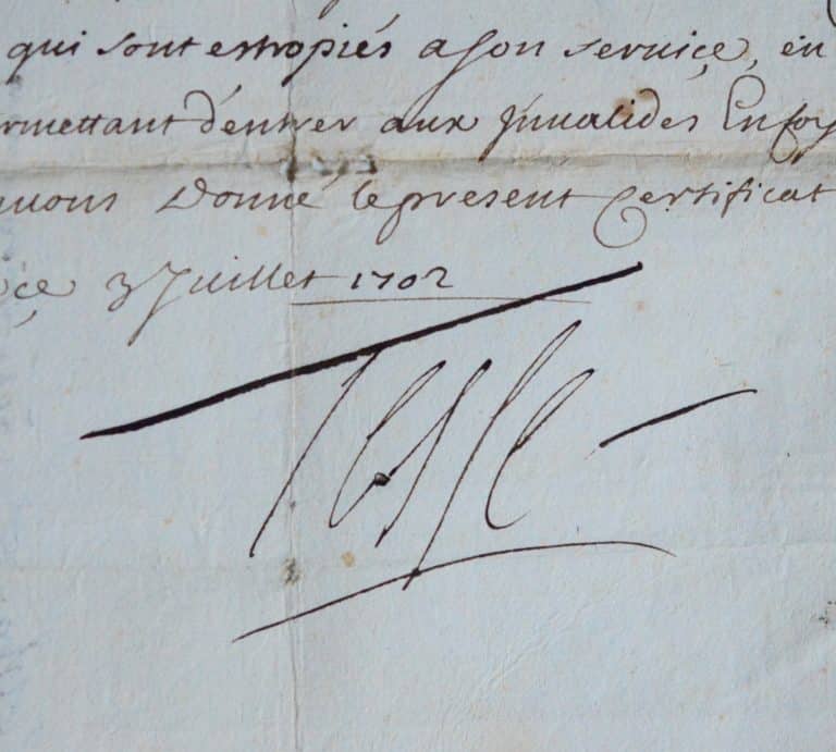 Le maréchal de Tessé dédommage un estropié à Mantoue