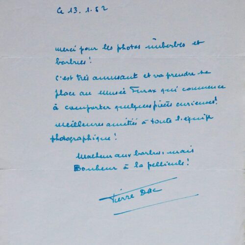 Amusante et chaleureuse lettre de Pierre Dac – vue 2