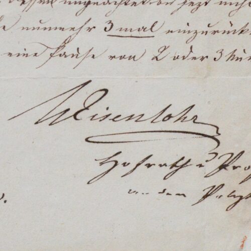 3 lettres du physicien allemand Wilhelm Eisenlohr