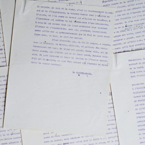 Beau texte du Dr Lucien-Graux sur les abeilles et l'apiculture