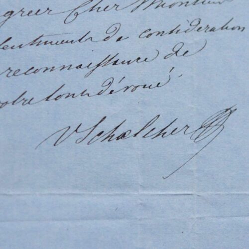 Schoelcher prépare la biographie de Haendel