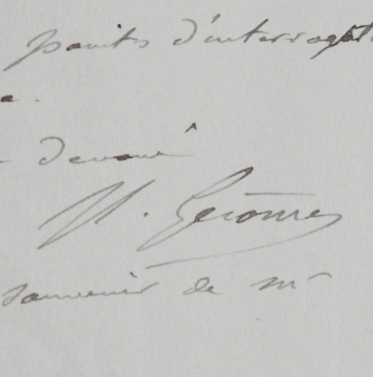 Jean-Léon Gérôme évoque la souffrace de son épouse