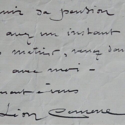 Lettre de Léon Comerre à Albert Depré