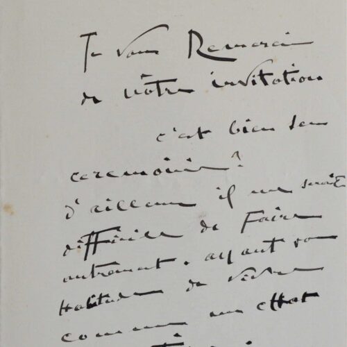 Deux lettres du sculpteur et céramiste Jean Carriès – vue 2