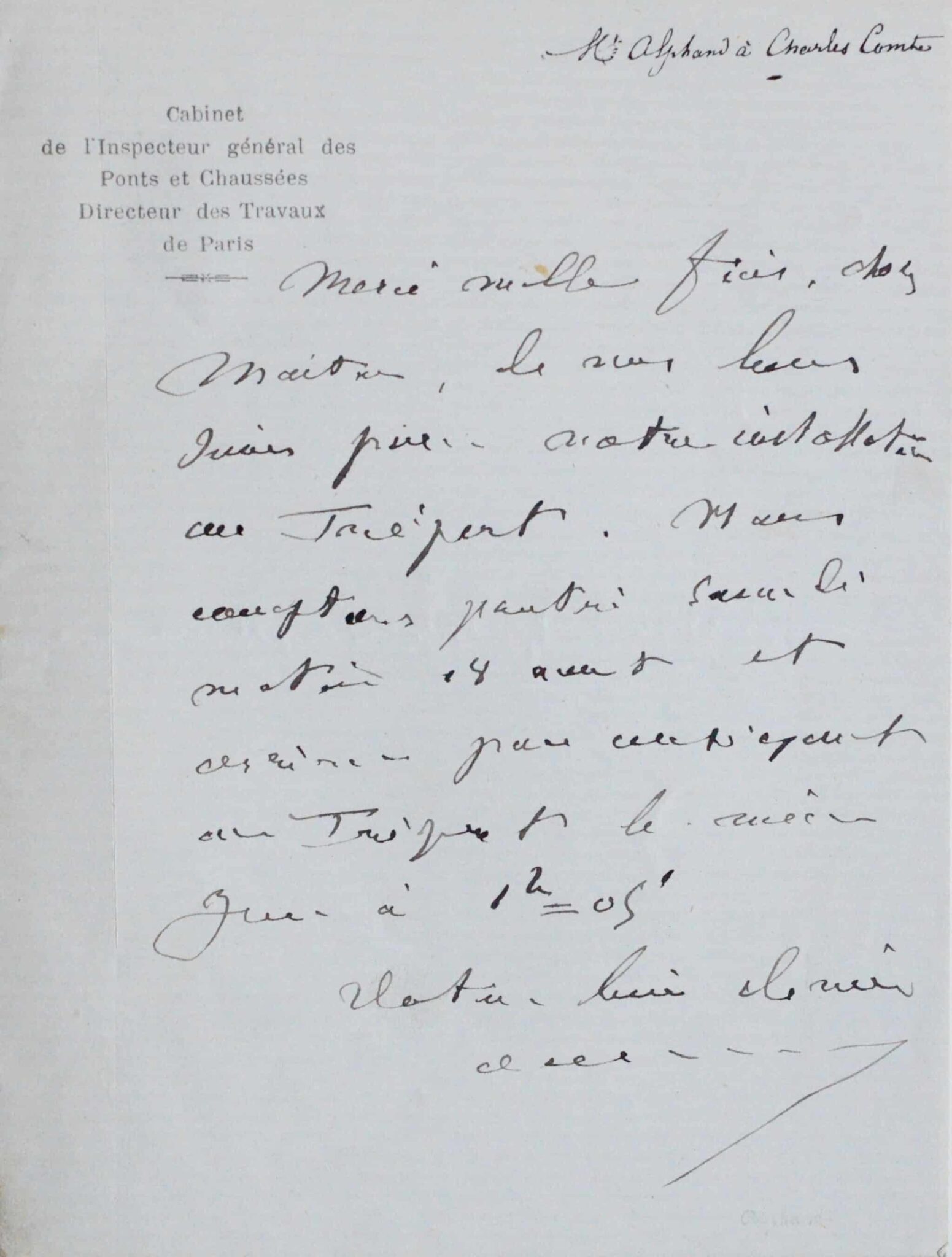 Le paysagiste Adolphe Alphand part au Tréport