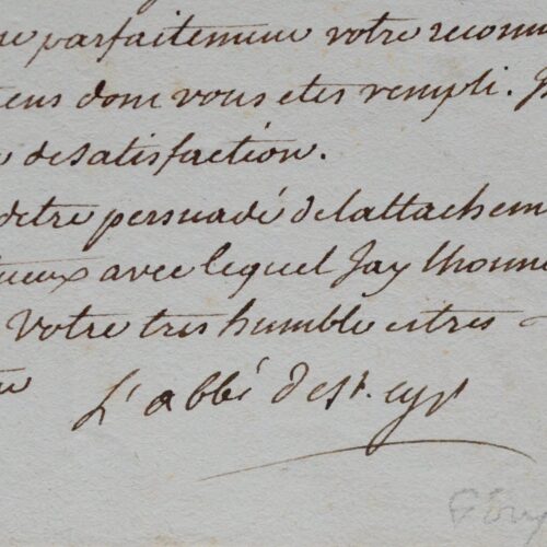 Rare ensemble de 3 lettres de l'académicien Joseph Giry de Saint-Cyr