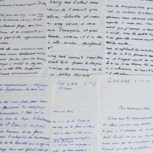 Belle correspondance de Carcopino à Robert Sabatier