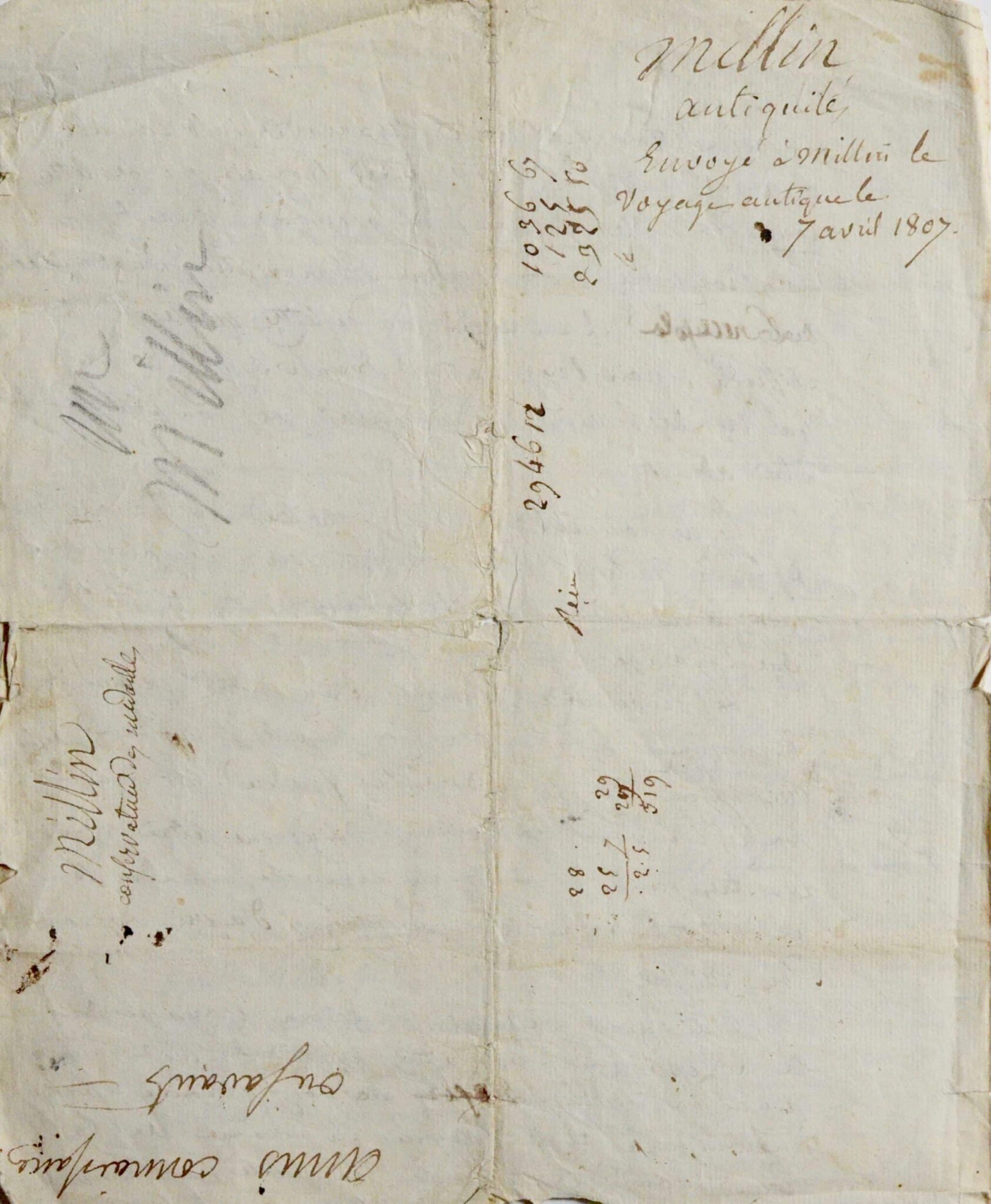 Millin de Grandmaison réfute l'inscription du tombeau de Lanuéjols. – vue 4 Millin de Grandmaison réfute l'inscription du tombeau de Lanuéjols. – vue 4
