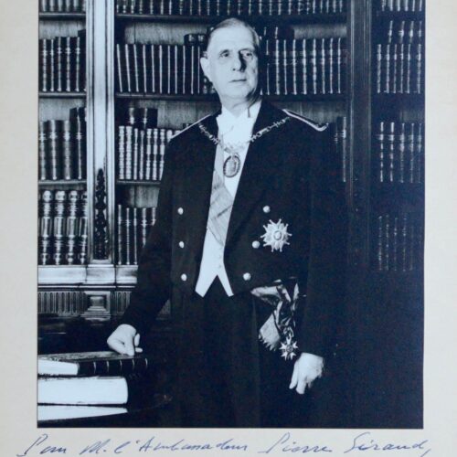Portrait officiel du général de Gaulle dédicacé – vue 2