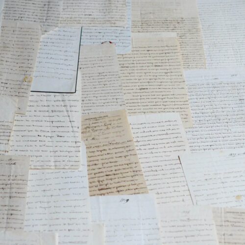 Importante correspondance de Léonce Guilhaud de Lavergne (33 lettres)